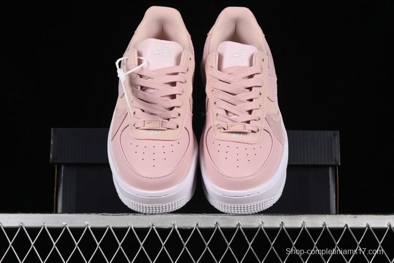 Nike Air Force 1 PLT Low-Top Casual Sneakers with Speed-Inspired Swoosh Design - DJ9946-602
