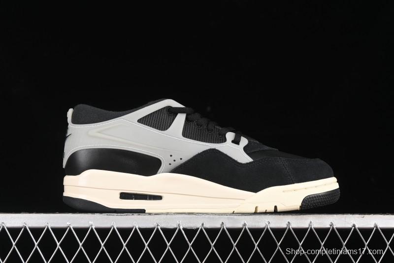 Nike Air Jordan 4 Remastered Sneakers in Black with Textile Mesh, Leather and Suede - FQ7939-006