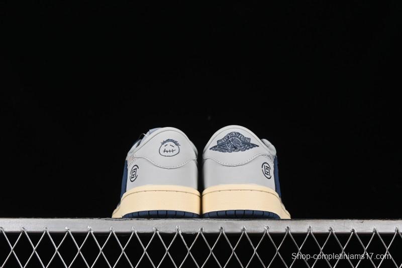 Nike Travis Scott x Fragment Design x Air Jordan 1 Low OG SP Retro Sneakers - JH6088-707