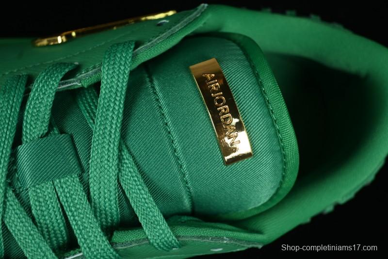 Nike Air Jordan 1 Low "Method of Make" Casual Sneakers in Green and Gold - FN5032-300