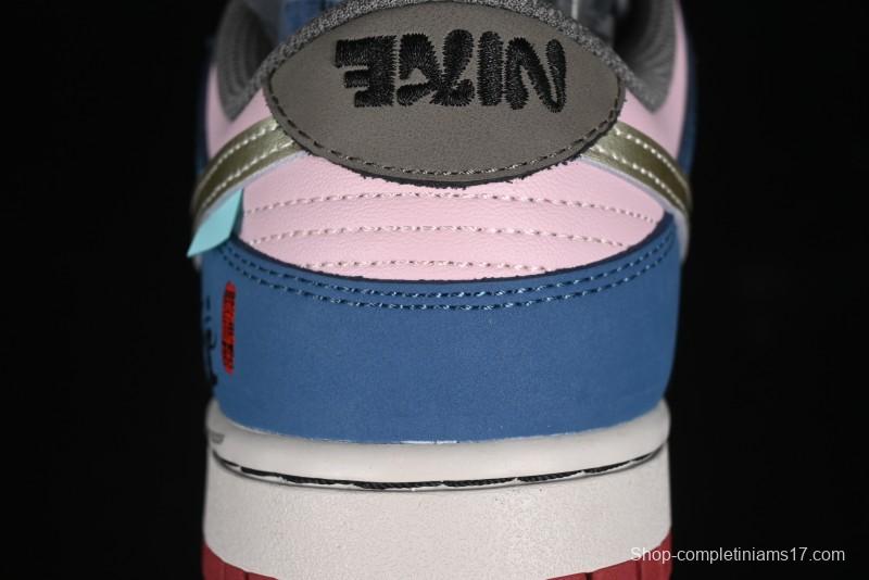 Nike Dunk Low Retro Deconstructed Casual Sneakers with Cloud and Dragon Patterns Inspired by Black Myth: Wukong Game - DV2433-109