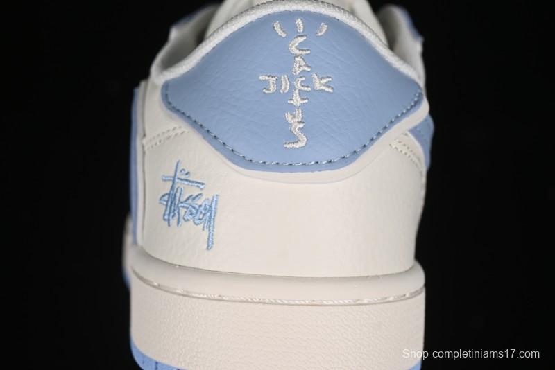 Nike Travis Scott x Fragment Design x Air Jordan 1 Low OG SP AJ1 Retro Sneakers - DM6688-609