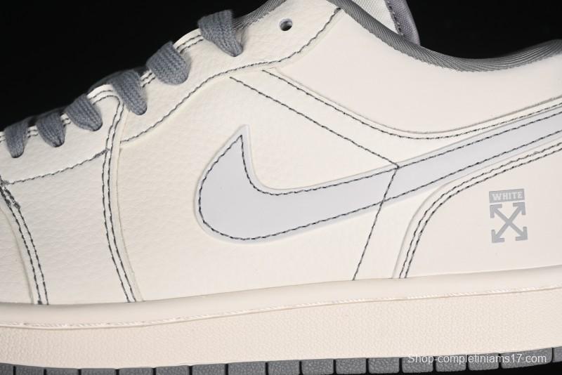 Nike Air Jordan 1 Low OFF-WHITE Collaboration Retro Basketball Shoes - CF3688-022