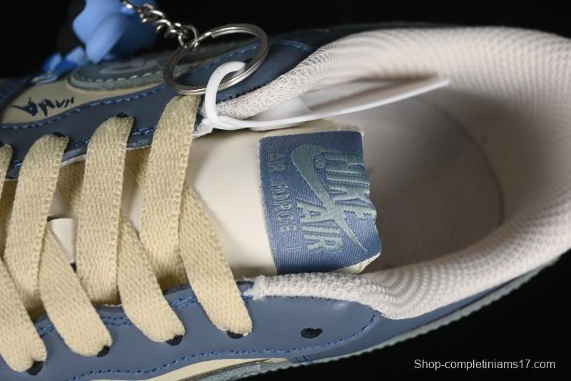 Nike Air Force 1 Low "Ghost Fire Clown" Halloween Themed Casual Sneakers - XL2321-333