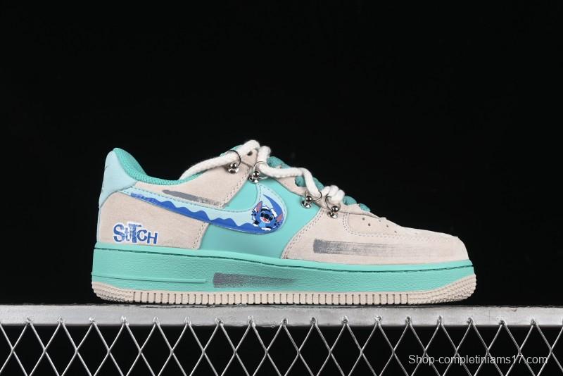 Nike Air Force 1 '07 Low x Stitch Casual Lace-Up Sneakers - DZ1328-222