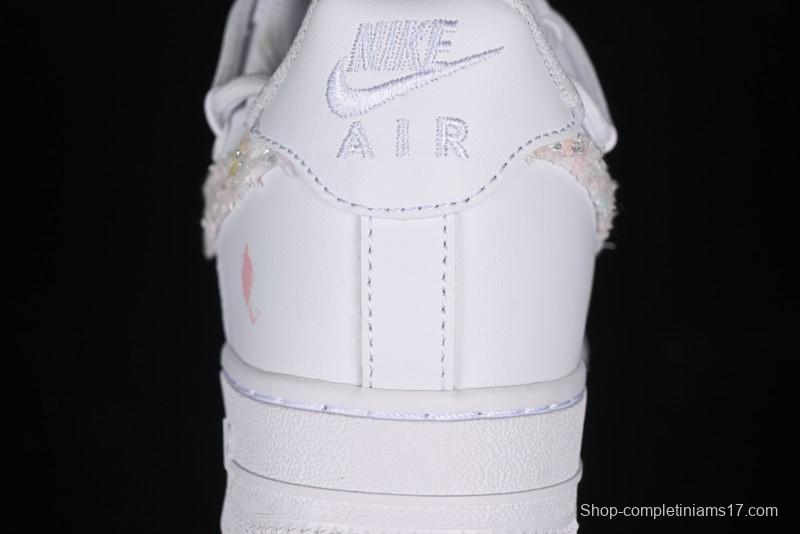 Nike Air Force 1 '07 Low Pink Chanel-Inspired Casual Sneakers - DH9999-334