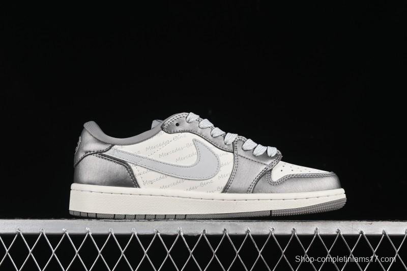 Nike Travis Scott x Fragment Design x Air Jordan 1 Low OG SP AJ1 Culture Casual Sneakers - AG3702-802