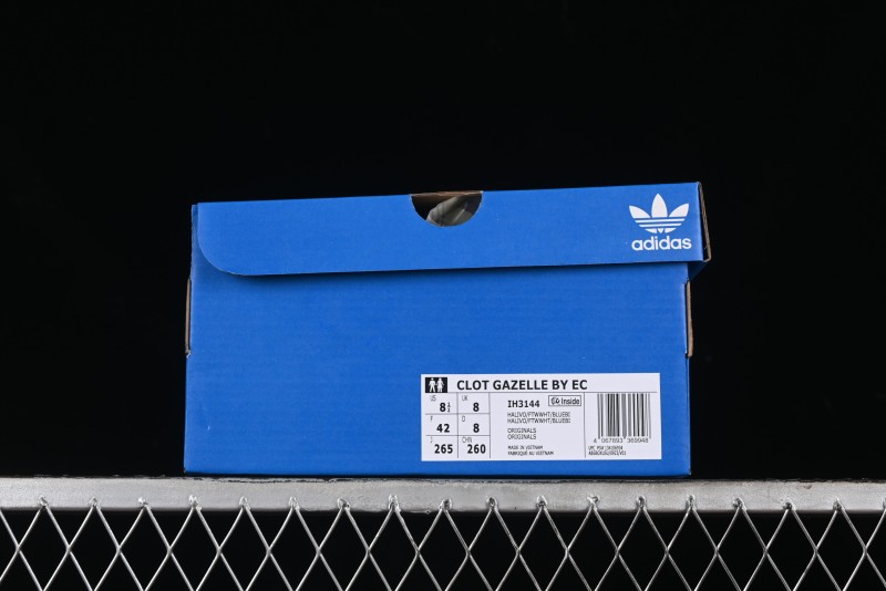 Adidas CLOT x Originals Gazelle IH3144 Retro Casual Anti-Slip Wear-Resistant Low-Top Sneakers - IH3144