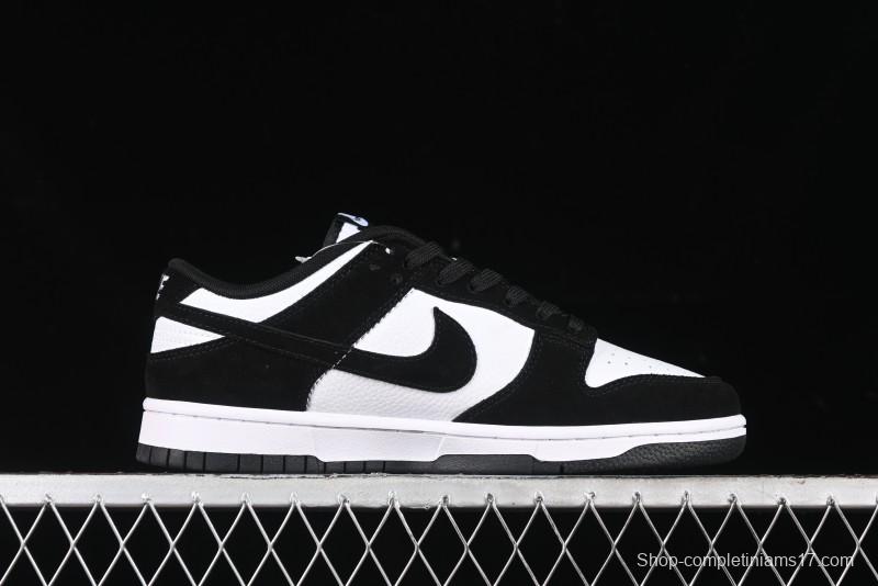 Nike Dunk Low Suede Panda Casual Sneakers - FQ8249-100