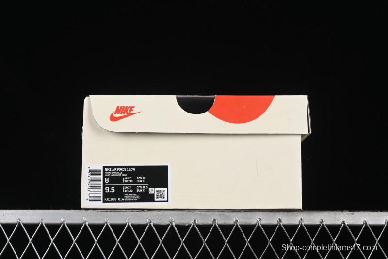Nike Air Force 1 '07 Low The North Face x CDG Dark Blue Casual Sneakers - KK1988-014