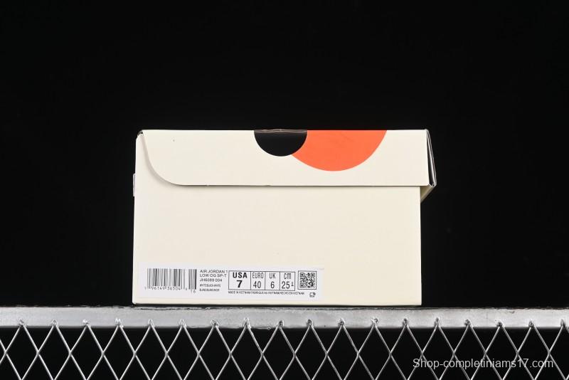 Nike Travis Scott x Fragment Design x Air Jordan 1 Low OG SP AJ1 Retro Sneakers - JH6089-004