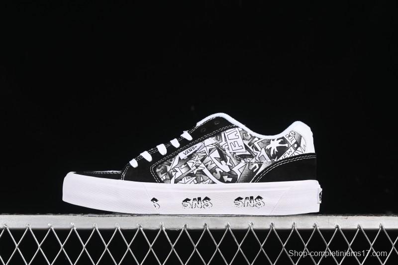 Vans Classics Knu Skool Retro Skate Shoes with Enlarged Toe and Thickened Tongue - VN000CZWBHJ