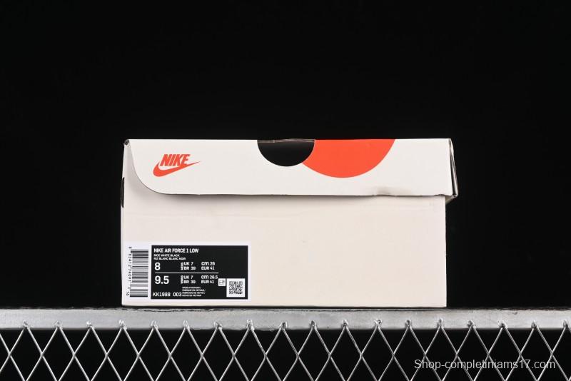 Nike Air Force 1 '07 Low UN Collaboration - Pig Eight Rice Black Casual Sneakers - KK1988-003