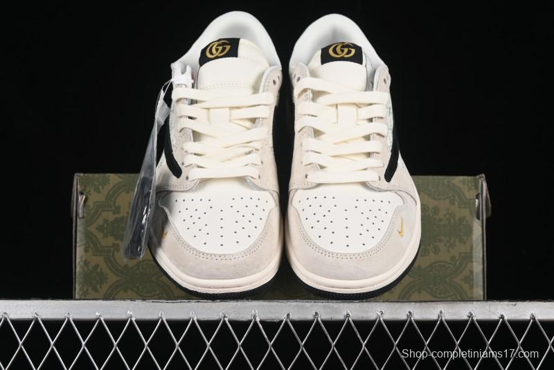 Nike Travis Scott x Fragment Design x Air Jordan 1 Low OG SP AJ1 Retro Sneakers - SJ2068-106