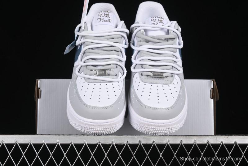 Nike Air Force 1 '07 Low Frozen Custom Paint Low-Top Casual Sneakers - ZH0316-035