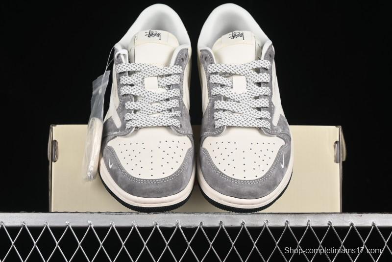 Nike Travis Scott x Fragment Design x Air Jordan 1 Low OG SP AJ1 Retro Sneakers - XY2688-124