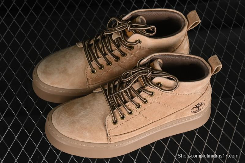 Timberland Outdoor Mid-Top Casual Martin Boots with Premium Suede Leather - TB10072SAND