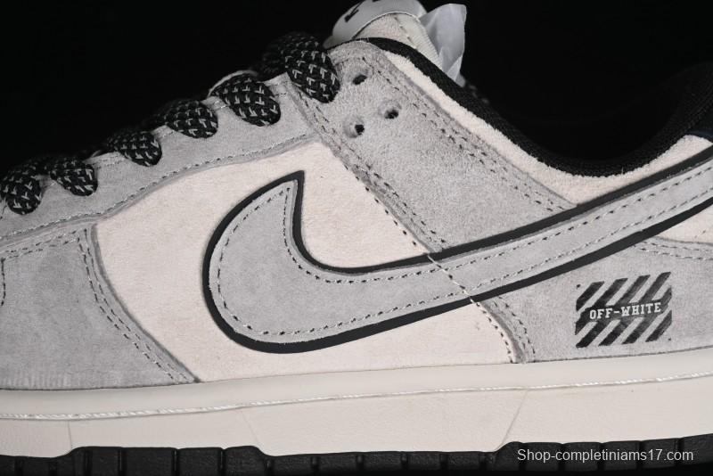 Nike SB Dunk Low OFF-WHITE Collaboration Anniversary Custom Sneakers - DQ1098-521