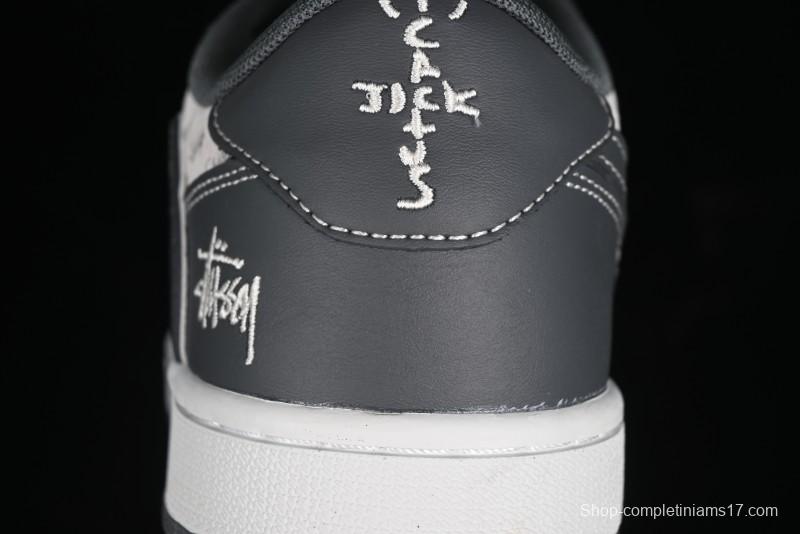 Nike Travis Scott x Fragment Design x Air Jordan 1 Low OG SP AJ1 Retro Sneakers - XZ3398-003