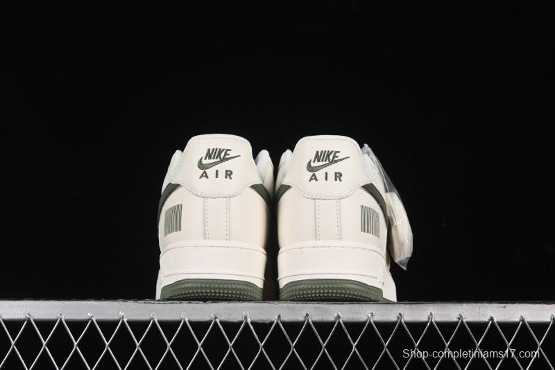 Nike Air Force 1 '07 Low QR Code Military Green Starry Sky Casual Sneakers - CU1836-966