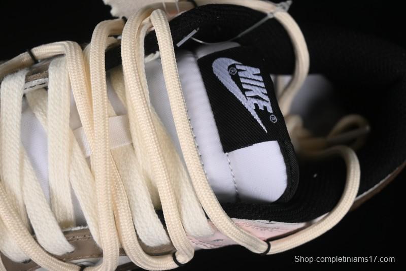 Nike Dunk Low Panda Prank Special Edition Heartbeat Mail Casual Sneakers - CW1590-100