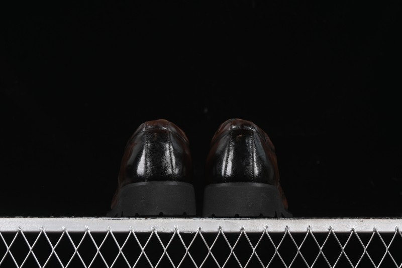 ECCO Block Derby Round Toe Genuine Leather Brogue Dress Shoes - 63667201002