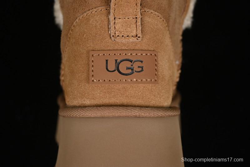 UGG Classic Mini II Shearling Lined Mini Boots with Pom Pom Detail - 1116109