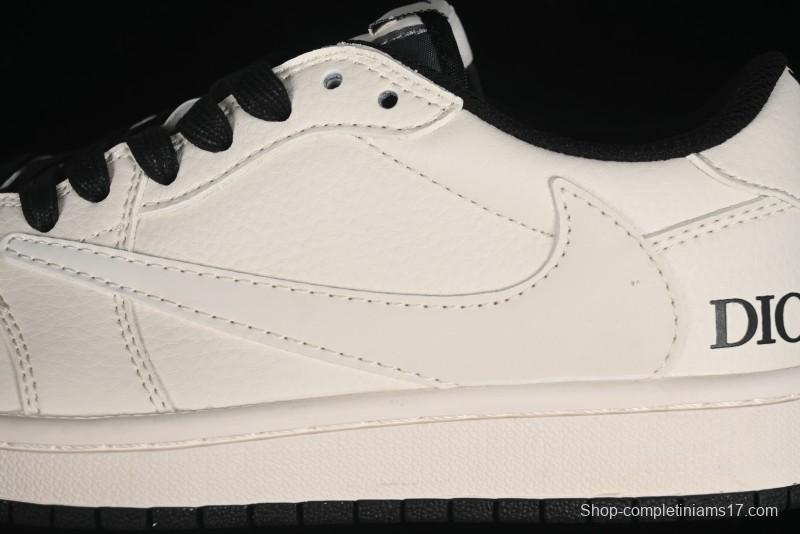 Nike Travis Scott x Fragment Design x Air Jordan 1 Low OG SP AJ1 Retro Casual Sneakers - LJ5188-025