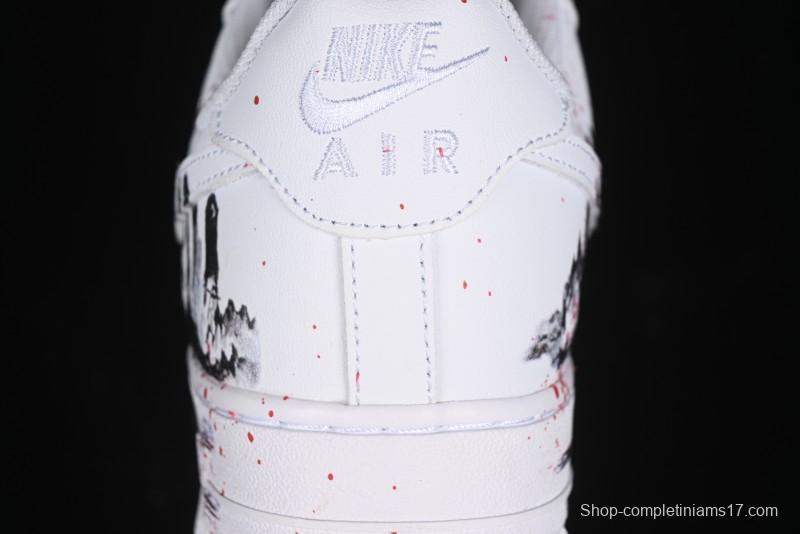 Nike Air Force 1 '07 Low Black Myth Wukong Custom Spray-Painted Gift Box Low-Top Casual Sneakers - ZH0316-045