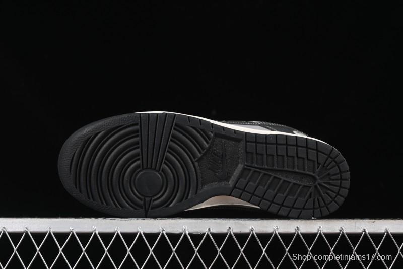 Nike SB Dunk Low BAPE Collaboration Anniversary Edition - White Grey Black Low Top Casual Skate Shoes - BB8969-007