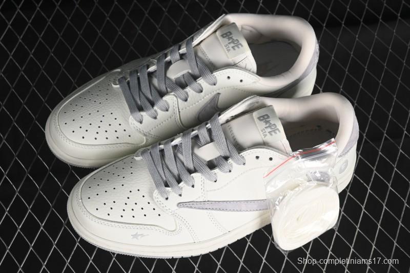 Nike Travis Scott x Fragment Design x Air Jordan 1 Low OG SP AJ1 Casual Sneakers - JH6088-701