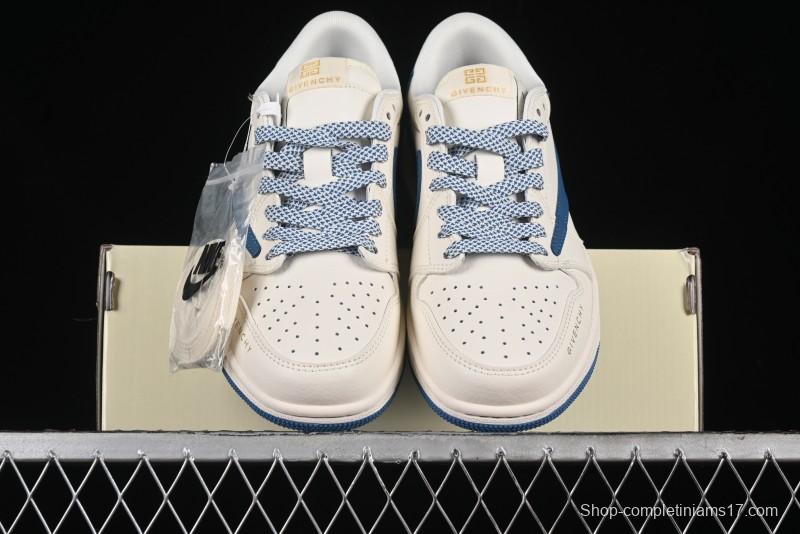 Nike Travis Scott x Fragment Design x Air Jordan 1 Low OG SP AJ1 Retro Casual Sneakers - CF3688-025