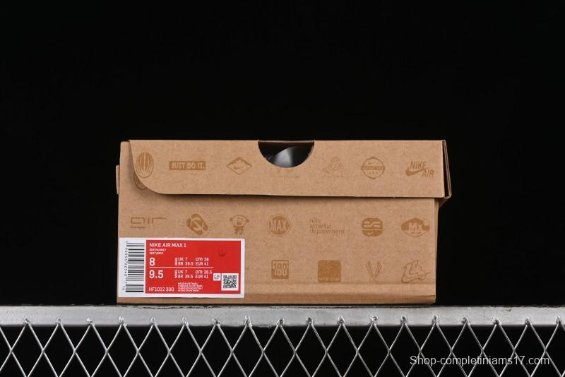 Nike Air Max 1 Retro Running Shoes with Half-Sole Air Cushion - HF1012-300