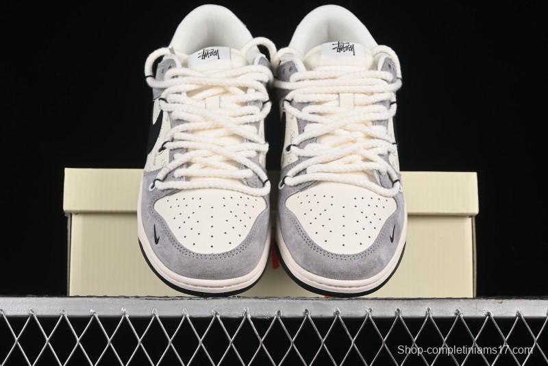 Nike SB Dunk Low Stussy Anniversary Edition Customized Low-Top Casual Skate Shoes - SJ2068-293