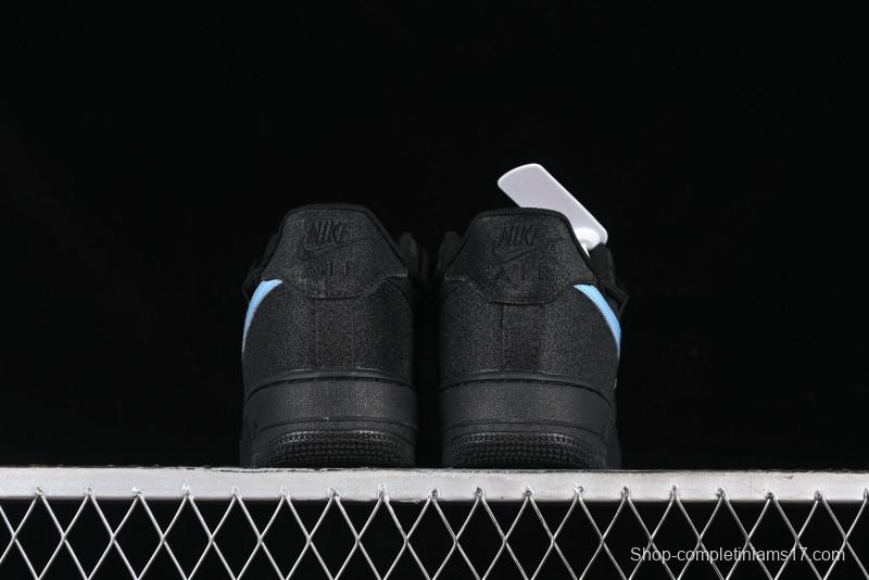 Nike Air Force 1 '07 Low Cleanfit Custom Official Bestseller Black Blue Starry Sky Full Diamond Casual Sneakers - ZH0316-042