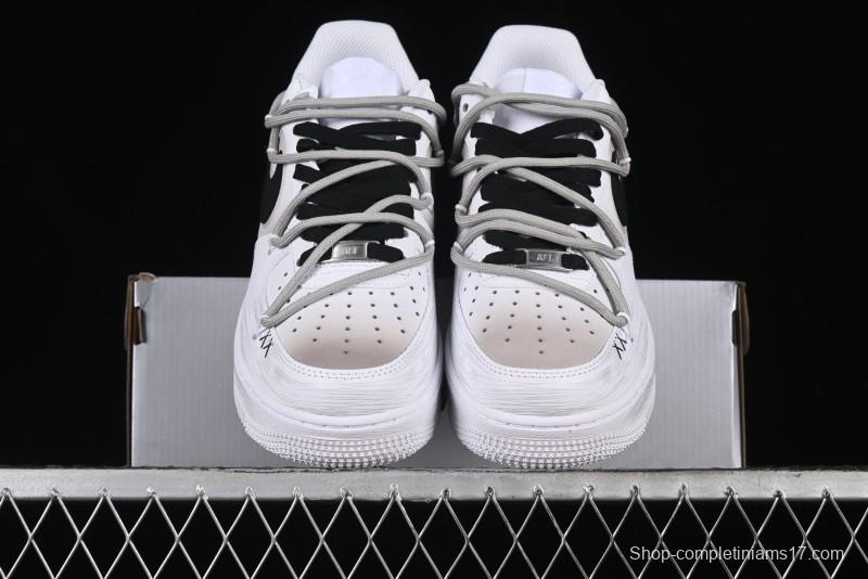 Nike Air Force 1 '07 Low Retro Street Spray Paint Anime Theme Maillard Style Casual Sneakers with Strap - ZH0316-039