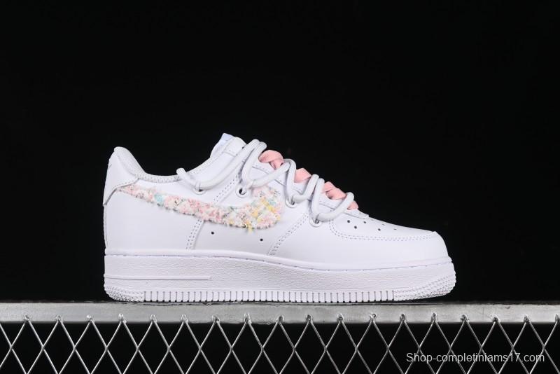 Nike Air Force 1 '07 Low Pink Chanel-Inspired Casual Sneakers - DH9999-334