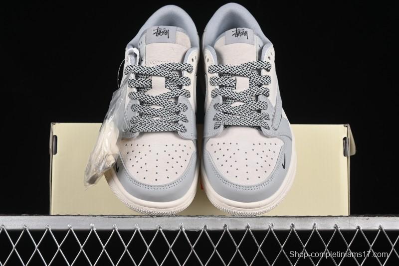 Nike Travis Scott x Fragment Design x Air Jordan 1 Low OG SP AJ1 Retro Sneakers - SJ2068-122