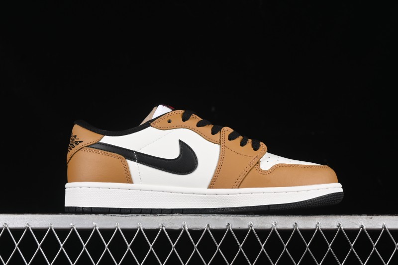 Nike Air Jordan 1 Low OG AJ1 Black Brown Low-Top Lifestyle Basketball Shoes - CZ0790-107
