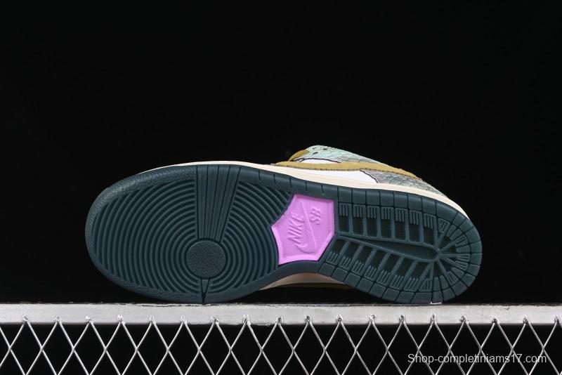 Nike Alexis Sablone x SB Dunk Low Reptile SB Low Top Casual Skate Shoes - HJ3386-300