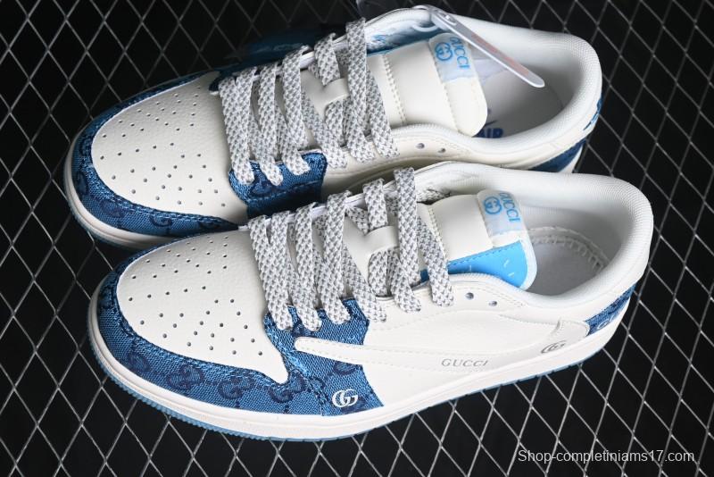 Nike Travis Scott x Fragment Design x Air Jordan 1 Low OG SP AJ1 Retro Sneakers - XZ1658-001