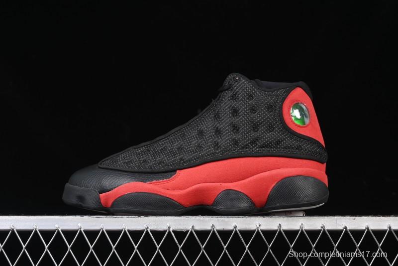 Nike Air Jordan 13 Retro Basketball Shoes with Original 3D Holographic Cat Eye and Carbon Fiber - 414571-004