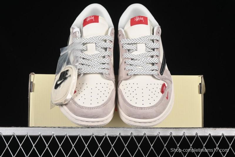 Nike Travis Scott x Fragment Design x Air Jordan 1 Low OG SP AJ1 Retro Sneakers - SJ2068-131
