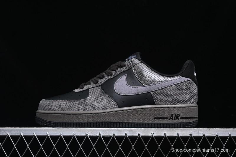 Nike Air Force 1 '07 Low Snake Year Themed Low-Top Casual Sneakers - HF2898-001