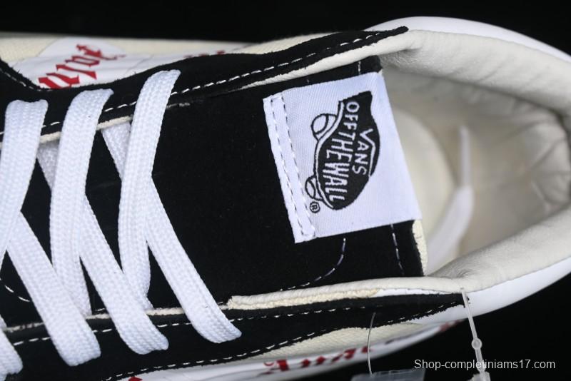 Palm Angels x Vans Sk8-Mid Collaboration Mid-Top Skate Shoes with Distressed Sole - VN000CRPGRN