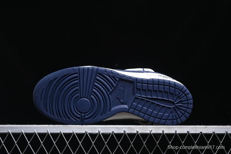 Nike SB Dunk Low The North Face Series - Strap Pig Eight Dark Blue Hook Anniversary High-End Custom Low-Top Casual Skate Shoes - DM6868-001