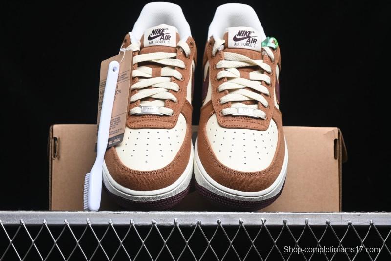 Nike Air Force 1 '07 Low Casual Sneakers with Full-Length Air Cushion - FQ8713-200