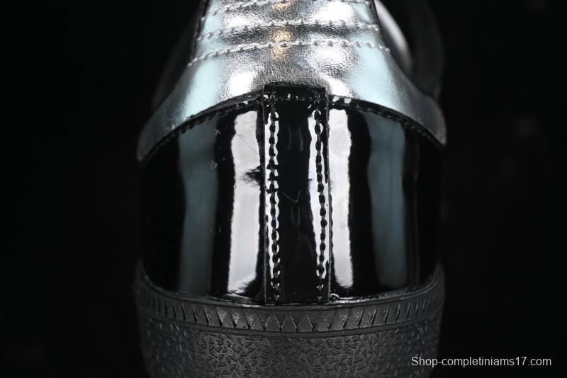 Adidas Samba Atmos IH3364 Patent Leather Black Silver Casual Sneakers