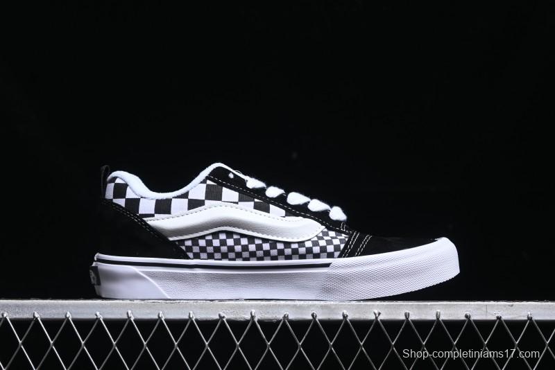 Vans Knu Skool Checkerboard Low Top Retro Casual Vulcanized Sneakers - VN0009QCIVG