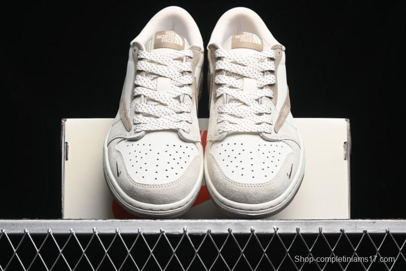 Nike Travis Scott x Fragment Design x Air Jordan 1 Low OG SP AJ1 Retro Sneakers - AG3702-801